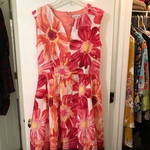 Kim Rogers sleeveless floral dress